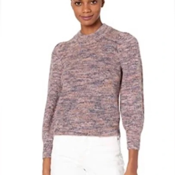 Madewell Space dyed Eaton puff sleeve sweater, Size S EUC - Picture 6 of 6